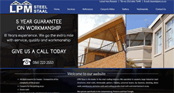 Desktop Screenshot of lpmsteelroofs.co.za