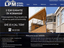 Tablet Screenshot of lpmsteelroofs.co.za